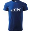 Karate Evolúcia - kop - Klasické pánske tričko vyššej gramáže - 2XL ( Kráľovská modrá )