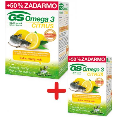 GS Omega 3 Citrus 240 kapsúl od 13,37 € - Heureka.sk