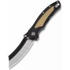QSP Knife QS123-C Platypus Sand/Black vreckový nôž 9,5 cm, čierno-pieskovohnedá, G10