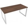 Hobis Pracovný stôl UNI O, 160x75,5x80 cm, orech/biela