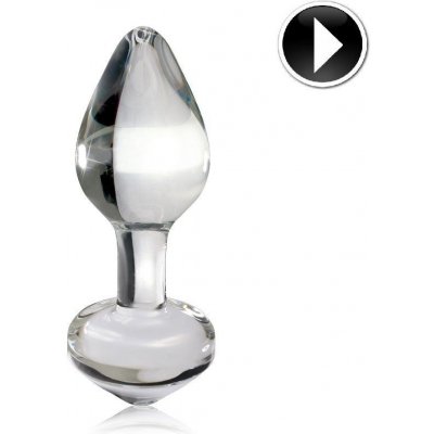 Pipedream Icicles No. 44 - sklenený análny kolík priehľadný