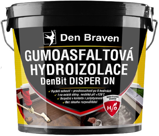 DENBIT DISPER DN - Gumoasfaltová hydroizolácia cierna 5 kg