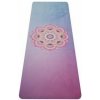 YATE Yoga Mat přírodní guma - vzor Z modrá/růžová Modrá podložky na jógu