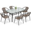 Focus Garden Focus SIMPLE 150/6 záhradná jedálenská súprava, cappuccino 001520