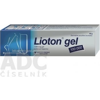 Lioton gel 100 000 gel.der.1 x 50 g