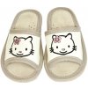 Detské biele papuče AHOJ KITTY