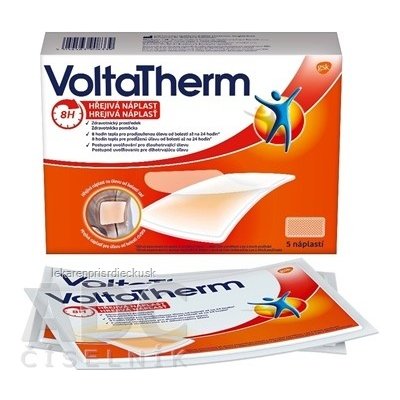 VoltaTherm hrejivá náplasť na úľavu od bolesti 1x5 ks