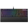 ASUS ROG Strix Scope II RX Red klávesnica CZ/SK (90MP0350-BKUA01) USB / Lokalizácia US / Podsvietená / Numerická časť / Programovateľné klávesyČierna
