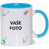 HRNČEK S FOTKOU FAREBNÝ RÁMIK PÁRTY 350 ML FOTOPOŠTA Farba: MODRÝ