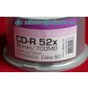 RiTEK Excellence series (Hi-Res.), CD-R 80min/700MB Waterproof Glossy Printable, Cake 50, Profesionálna vodeodolná lesklá potlač