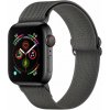 AppleKing nylonový remienok s posuvnou prackou pre Apple Watch 42mm / 41mm / 40mm / 38mm - tmavosivý - možnosť vrátiť tovar ZADARMO do 30tich dní