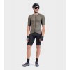 Letný cyklistický pánsky dres Alé Cycling Solid Color Block hnedý 2XL