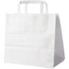 Papierová taška biela 26+17 x 25 cm [50 ks]