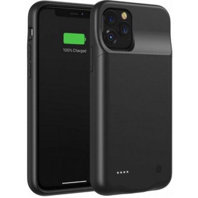 Púzdro SES 3v1 Silikónové s externou batériou smart battery case power bánk 4500 mAh Apple iPhone 11 Pro Max - čierne