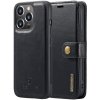DG.Ming 2v1 odnímateľné flipové púzdro pre iPhone 15 Pro - čierne - možnosť vrátiť tovar ZADARMO do 30tich dní