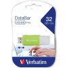 Verbatim USB flash disk, USB 2.0, 32GB, DataBar, zelený, 49454, pro archivaci dat