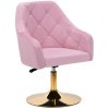 Otočné kreslo 4Rico QS-BL14G Farba: Ružová