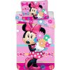 Jerry Fabrics obliečky Minnie bows and flowers 140x200 70x90