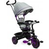 Trojkolka Buzz Grey, šedá, fialová