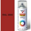 Sprej červený lesklý 400ml, odtieň RAL 3000 farba ohnivo červená lesklá, Schuller Ehklar, farby v spreji PRISMA COLOR 91022