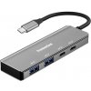 PremiumCord 10G SuperSpeed Hub USB-C na 2x USB 3.2 C +2x USB 3.2 A, Aluminum ku31hub11