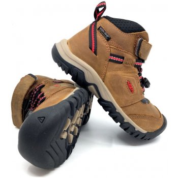 Keen Ridge Flex Mid Wp Youth bison / red carpet