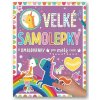 Svojtka Veľké samolepky a omaľovánky pre malé ruky Jednorožce Dawn Machell