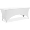 GastroKitchen Poťah na obdĺžnikové stoly - biely - 120 cm