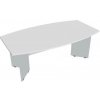 Rokovací stôl Gate, 200x75,5x110 cm, biela/sivá