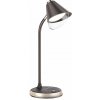 IMMAX LED stolní lampička FINCH/ Qi nabíjení/ 9W/ 12V/2A/ stmívatelná/ hnědá + zlaté prvky 08971L