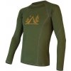 SENSOR MERINO DF CAMP pánske tričko dl.rukáv safari green Veľkosť: XL