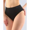 GINA Dámske klasické nohavičky s širokým bokom bamboo | 00035P - čierna, L/XL