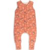 Celoročný spací vak s nohavicami Sleepee Vintage Animals Amaranth/Cream XS