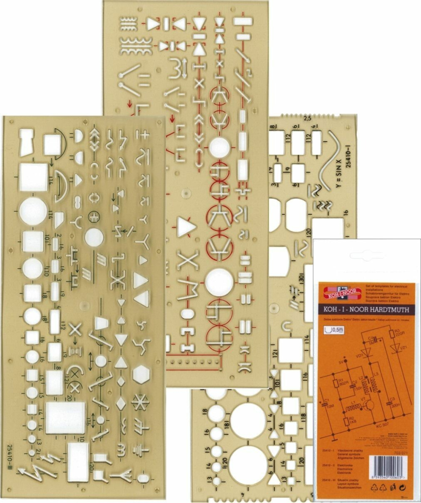 Koh-i-noor šablóna elektro