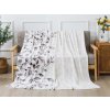 XPOSE® Mikroplyšová deka IVANKA - sivá 200x220 cm, Mikroplyš