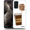 Picasee silikónový čierny obal pre Realme GT Master Edition 5G - Cute coffee