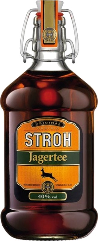 Jagertee Stroh Krug 40% 1 l (čistá fľaša)