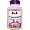 Webber Naturals Biotin 5000 mcg vegetariansky pre zdravé vlasy pokožku a nervový systém 60 kapsúl