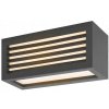 Záhradné nástenné svietidlo SLV by spotline sivé s integrovaným LED zdrojom 19 W