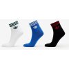 adidas Trefoil Ankle Sock Half-Cushioned 3-Pack Black Blue White