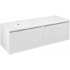 SAPHO - LOREA skrinka s umývadlom 141x46x51,5cm (70+70cm), ľavá, biela matná LE070-3131-L-04