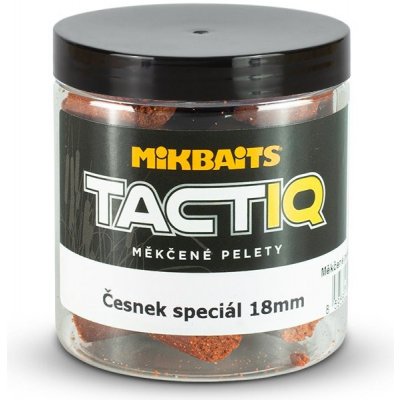 Mikbaits Mäkčené pelety TactiQ Cesnak Špeciál 250ml 18mm