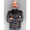 Max Original Leather Pánska kožená bunda 8066 grey ruboff (3XL 58-60) - Grey - 3XL