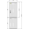 SFOS E1RP+Z elektromerový rozvádzač so zásuvkami v pilieri (32A/400V+16A/230V) do 40A - VSE