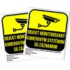 nálepka - priestor monitorovaný kamerový systémom podľa GDPR č.2016/679 - 2ks / údaje doplníte centrofixou