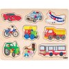 WOODY Puzzle na desce - Dopravní prostředky