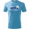 DEMI SPORT O2 ŠAMT Tričko Graffiti bledomodrá Veľkosť: 4XL, Farba - hlavná: Bledomodrá