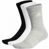 Ponožky adidas Cushioned Crew Socks 3 Pairs Grey/White/Black XL