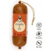 Klobaňa 2 údená čípoš prirodzene bezlepková – vegan 250 g (Pikantná bezlepková rastlinná údenina s autentickou chuťou legendárnych maďarských klobás.)