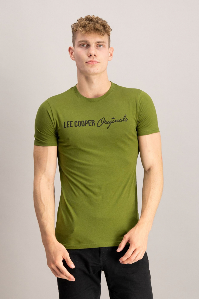Lee Cooper pánske tričko kaki